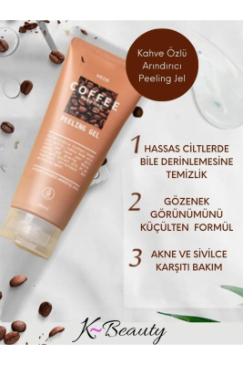 Kahve Özleri Içeren Leke Ve Gözenek Karşıtı Arındırıcı Kore Peeling Jeli 180ml Ikore