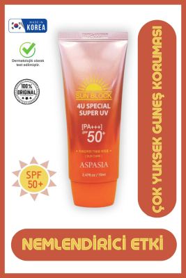 Leke Karşıtı Nemlendirici Ve Besleyici Yüksek Koruma Faktörlü Kore Güneş Kremi Spf50 Pa 70ml Ikore