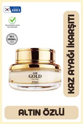 Saf Altın Özlü Göz Çevresine Canlı Görünüm Kazandıran Yaşlanma Karşıtı Kore Göz Kremi 30g Ikore